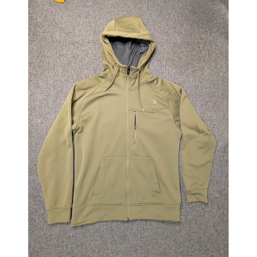 The North Face Performance Hoodie Medium Green Long Sleeve Pullover Sweatshirt